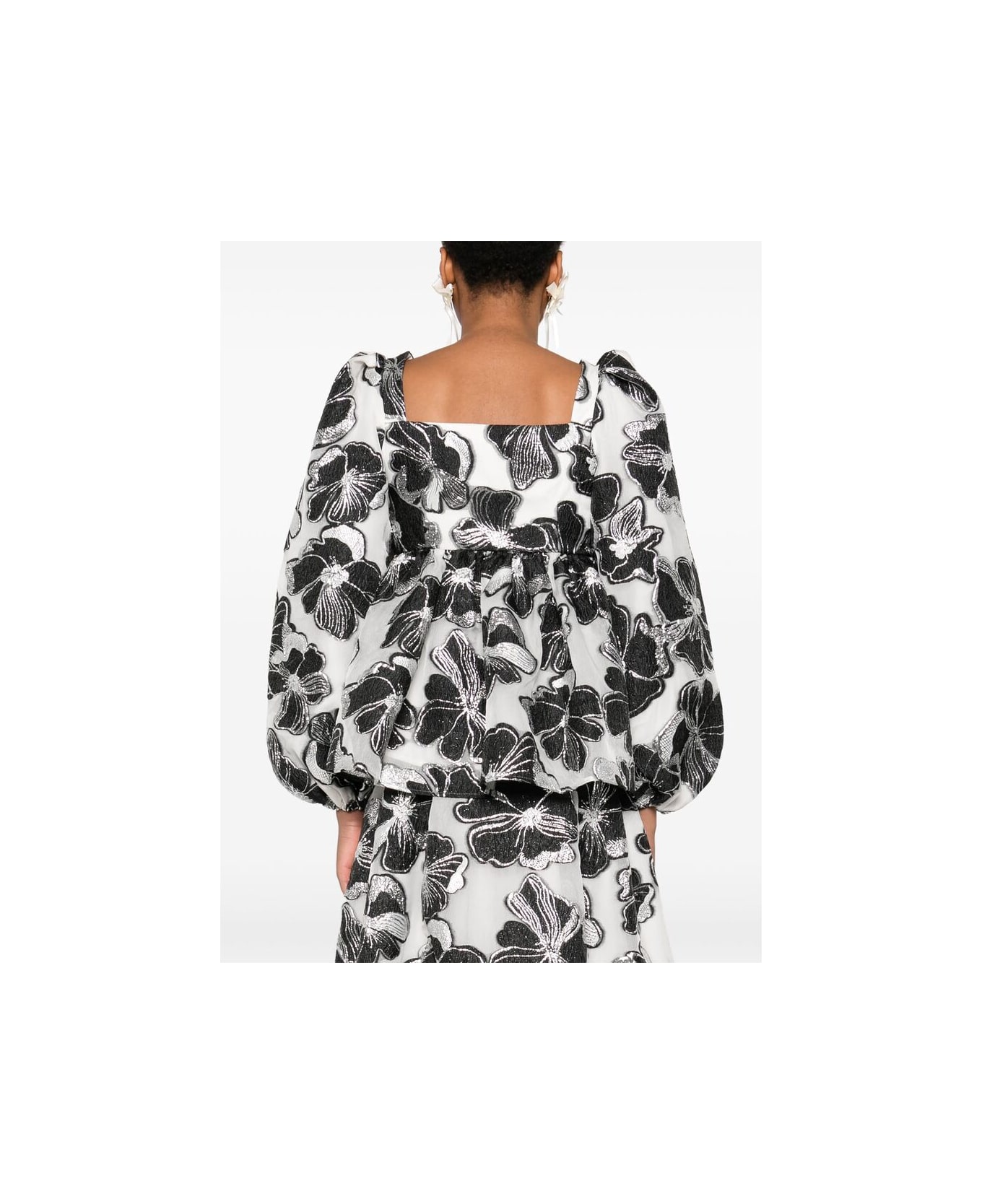 Stine Goya Sweater - WHITE/BLACK