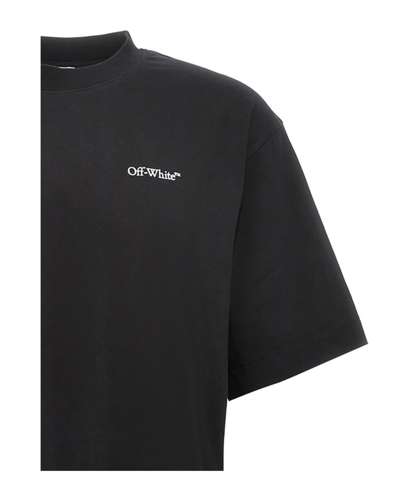 Off-White 'windy Arrow Skate' T-shirt - BLACK - WHITE