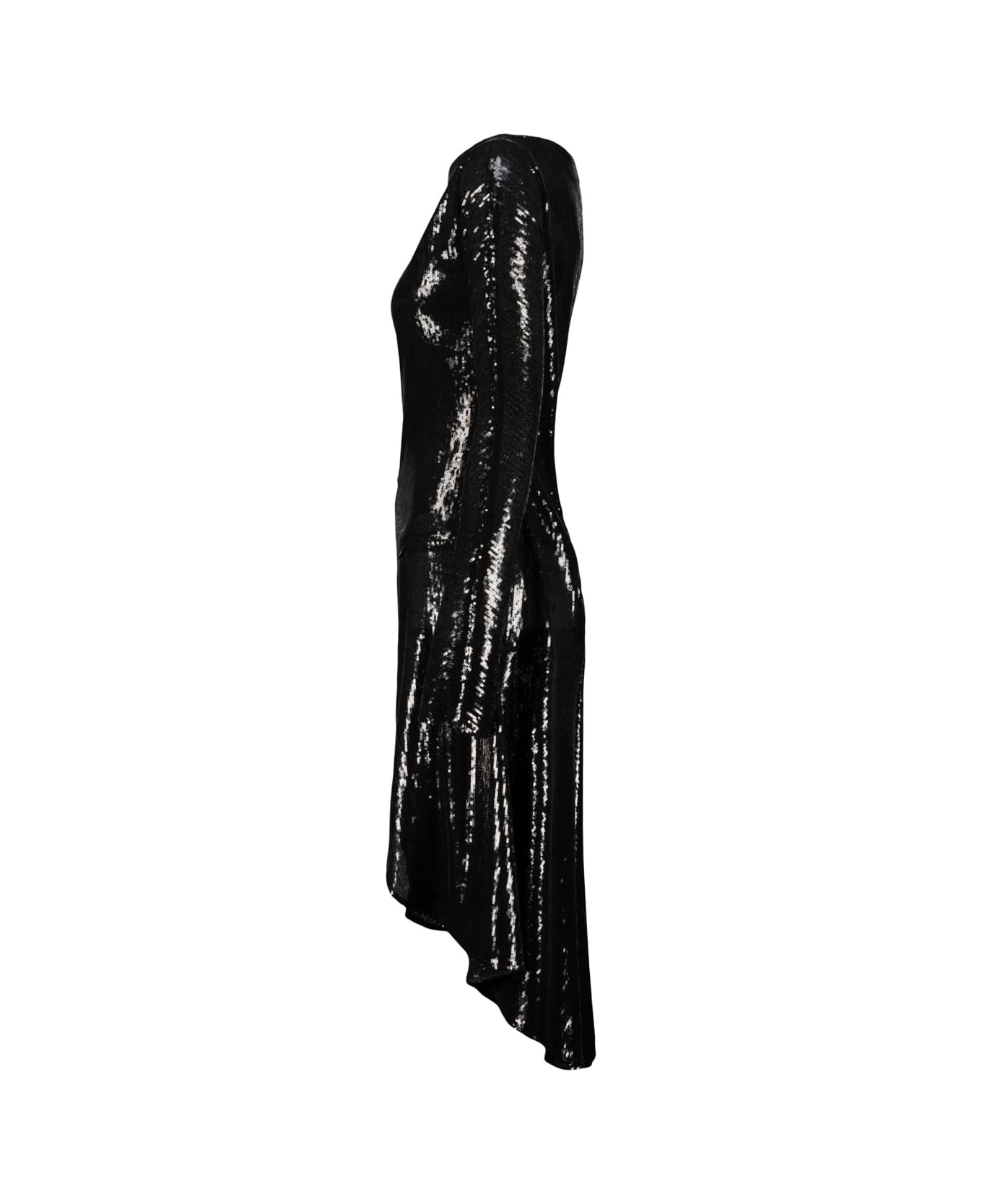Courrèges Ellipse Glitter Dress - Black ワンピース＆ドレス