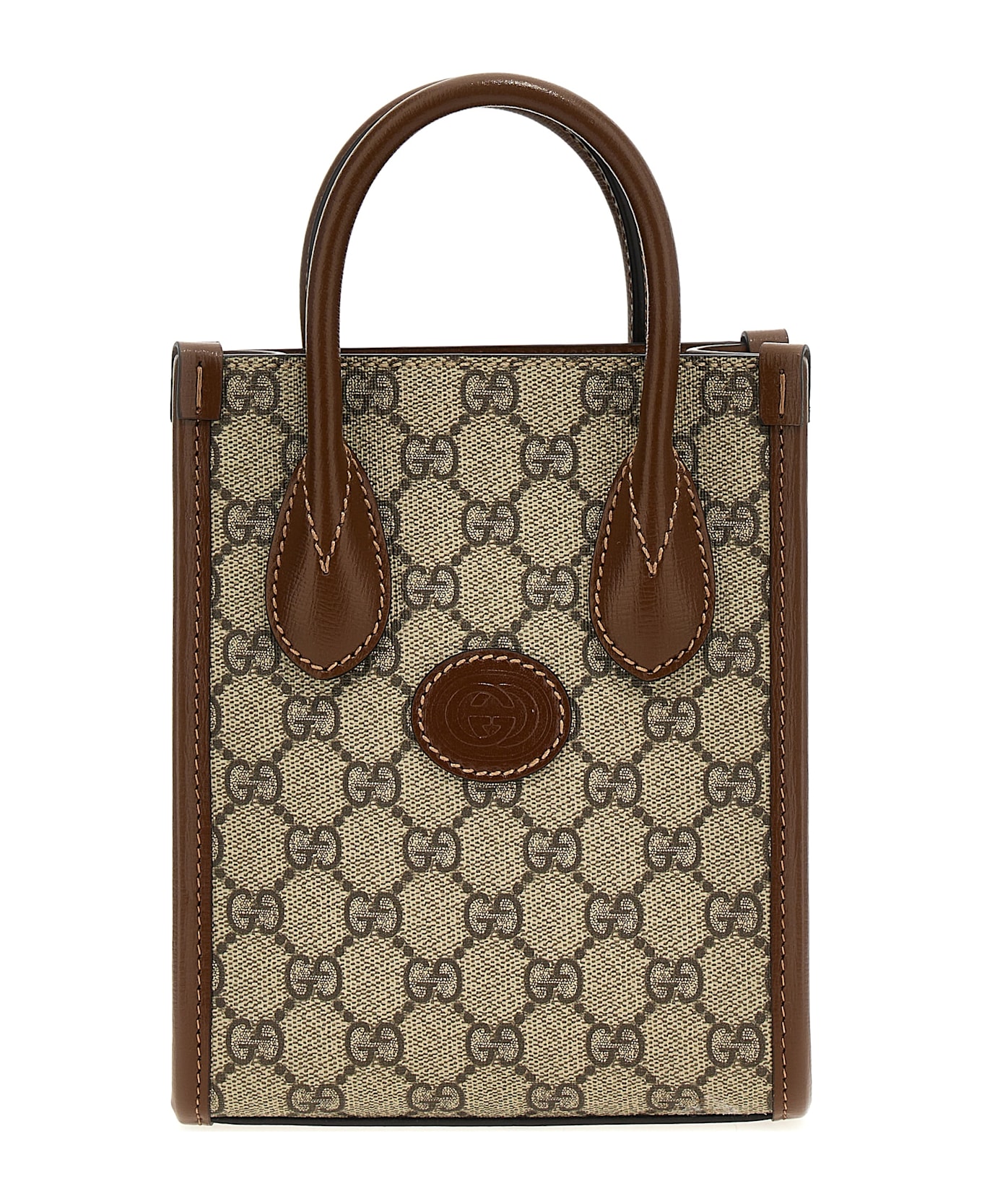 Gucci 'gg' Mini Shopping Bag - Beige