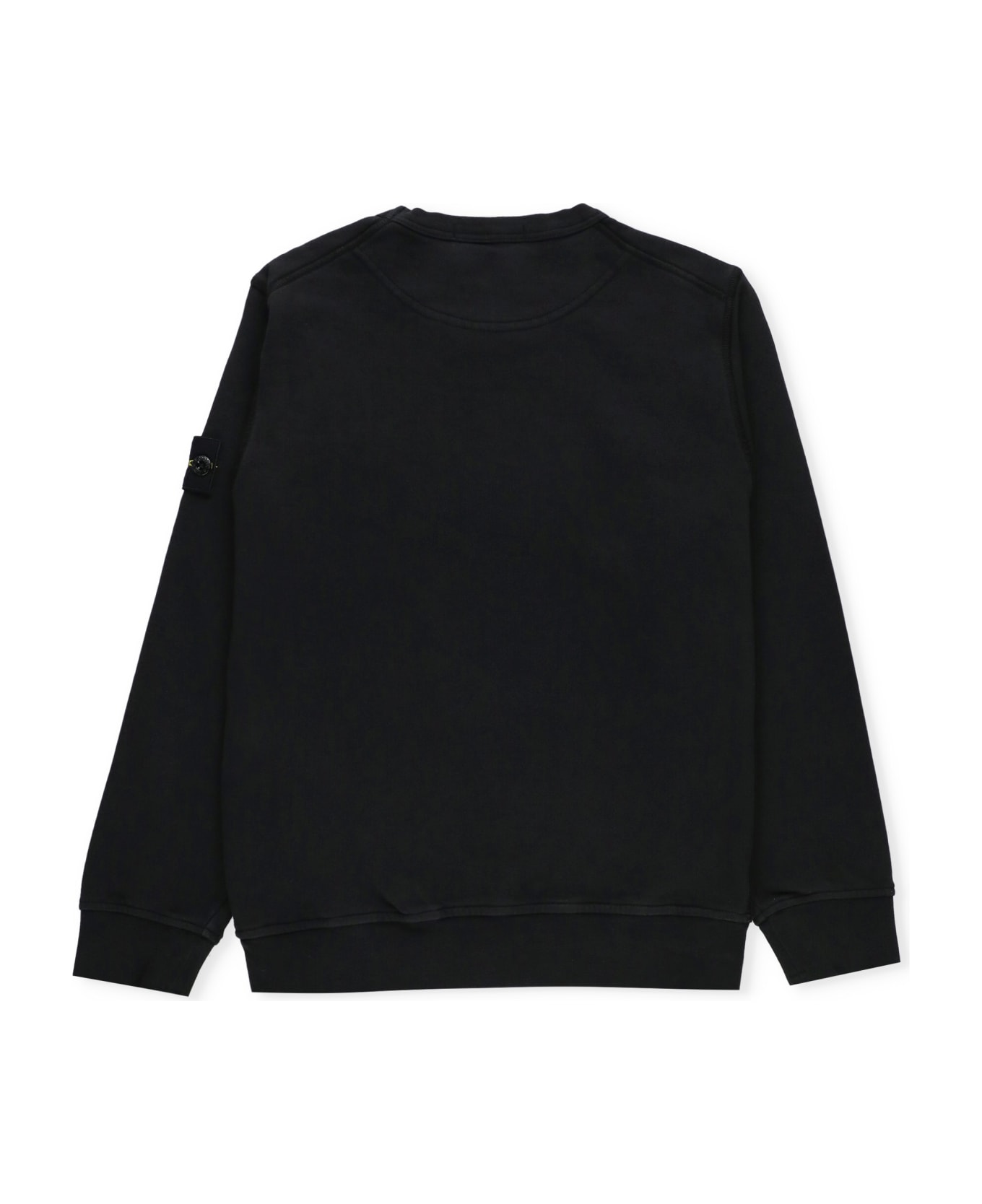 Stone Island Junior Cotton Sweartshirt - Black ニットウェア＆スウェットシャツ