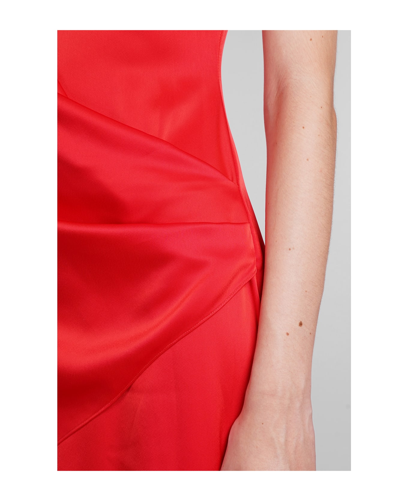 David Koma Dress In Red Triacetate - red ワンピース＆ドレス