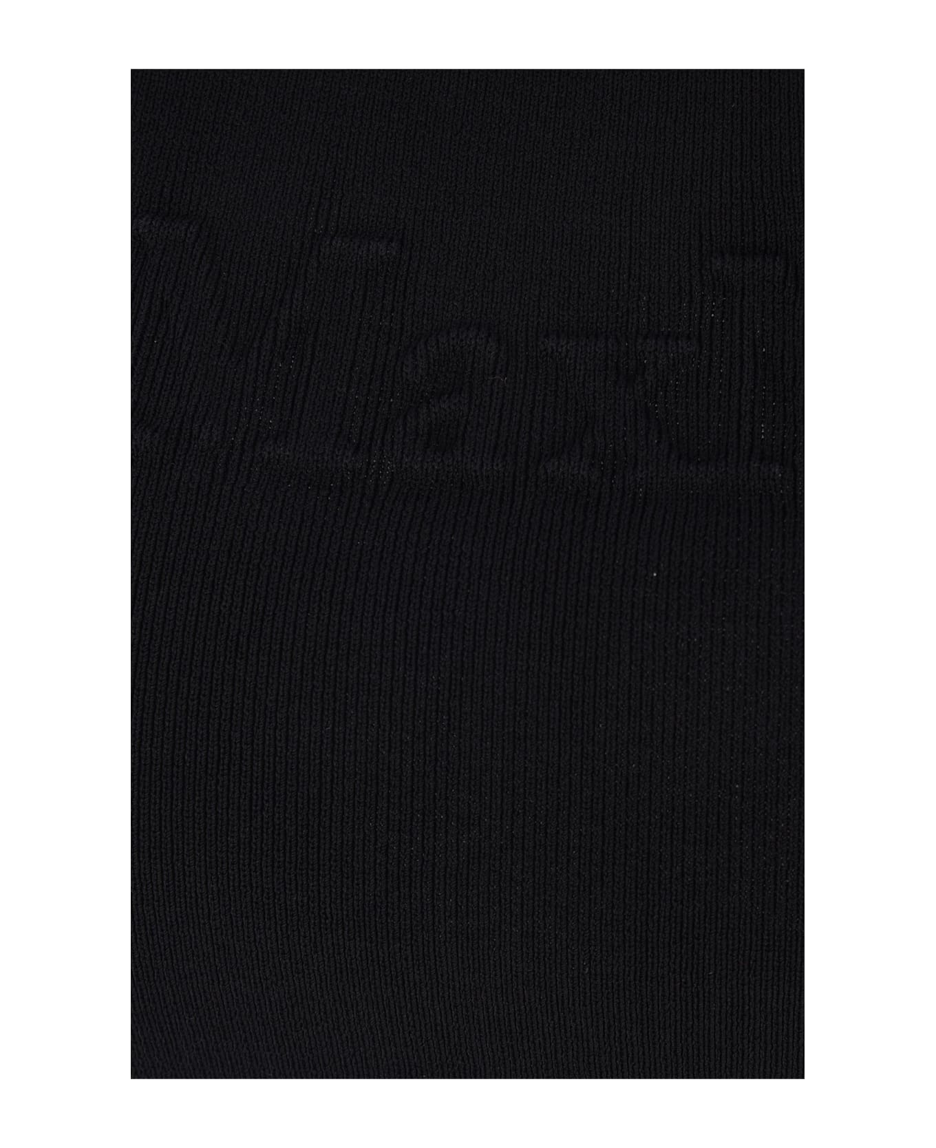 Max Mara Pentola Tank Top In Ribbed Knit - BLACK