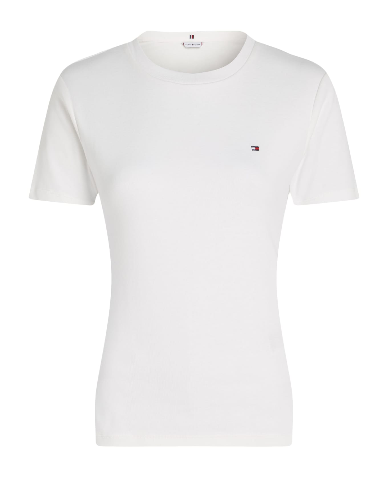 Tommy Hilfiger White T-shirt With Mini Logo - ECRU
