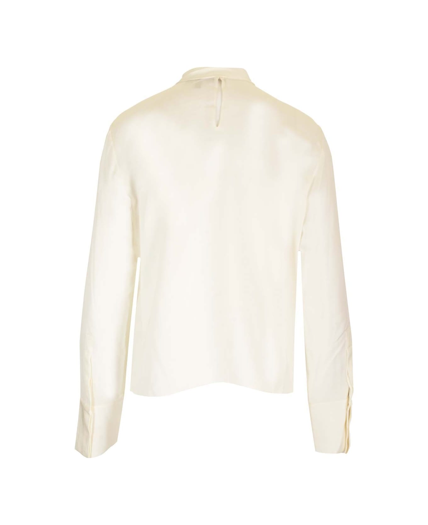 Theory Silk Blouse - Ivory