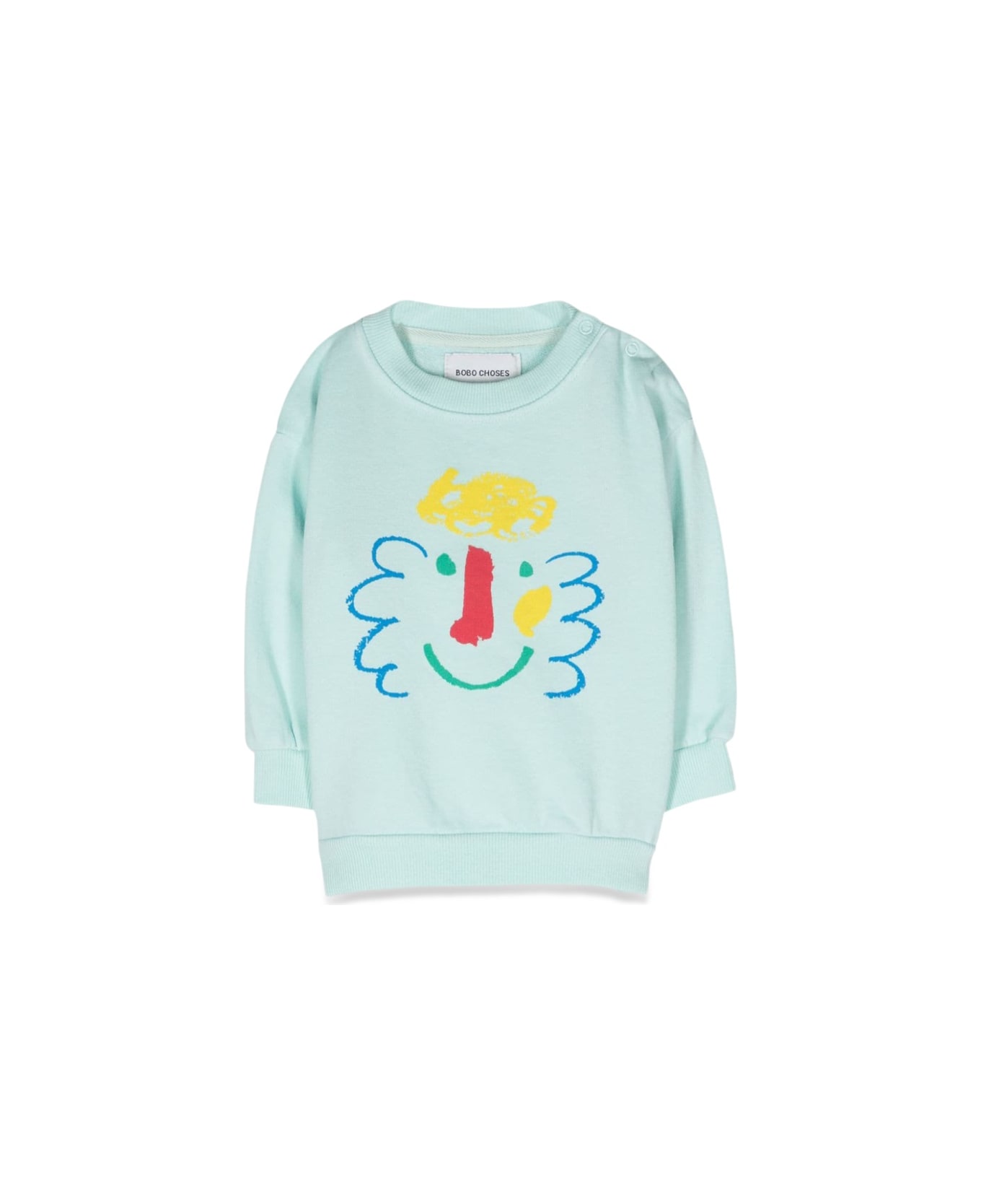 Bobo Choses Baby Happy Mask Sweatshirt - AZURE ニットウェア＆スウェットシャツ