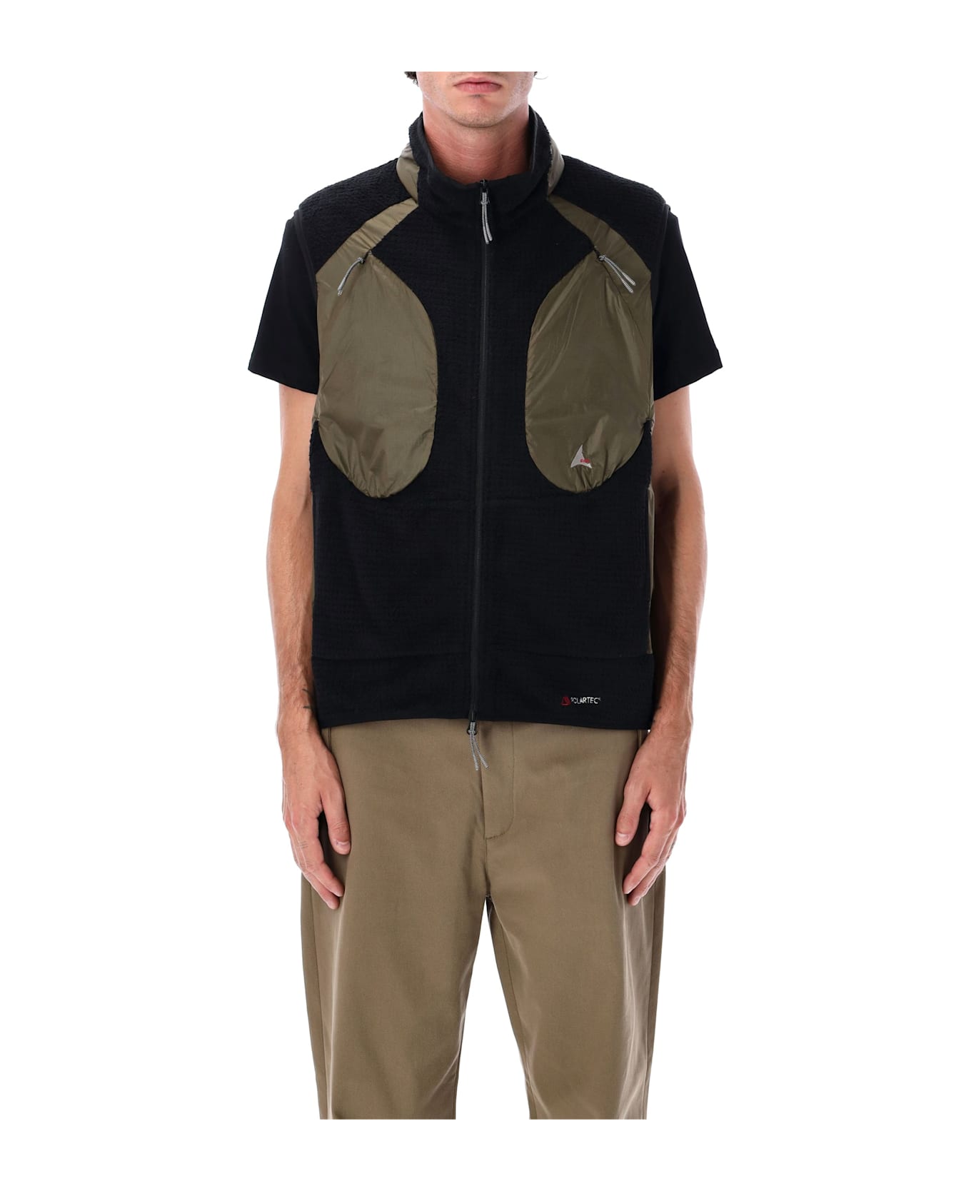 ROA Ocular Polartec High Loft Vest In Black Olive - BLACK DK OLIVE