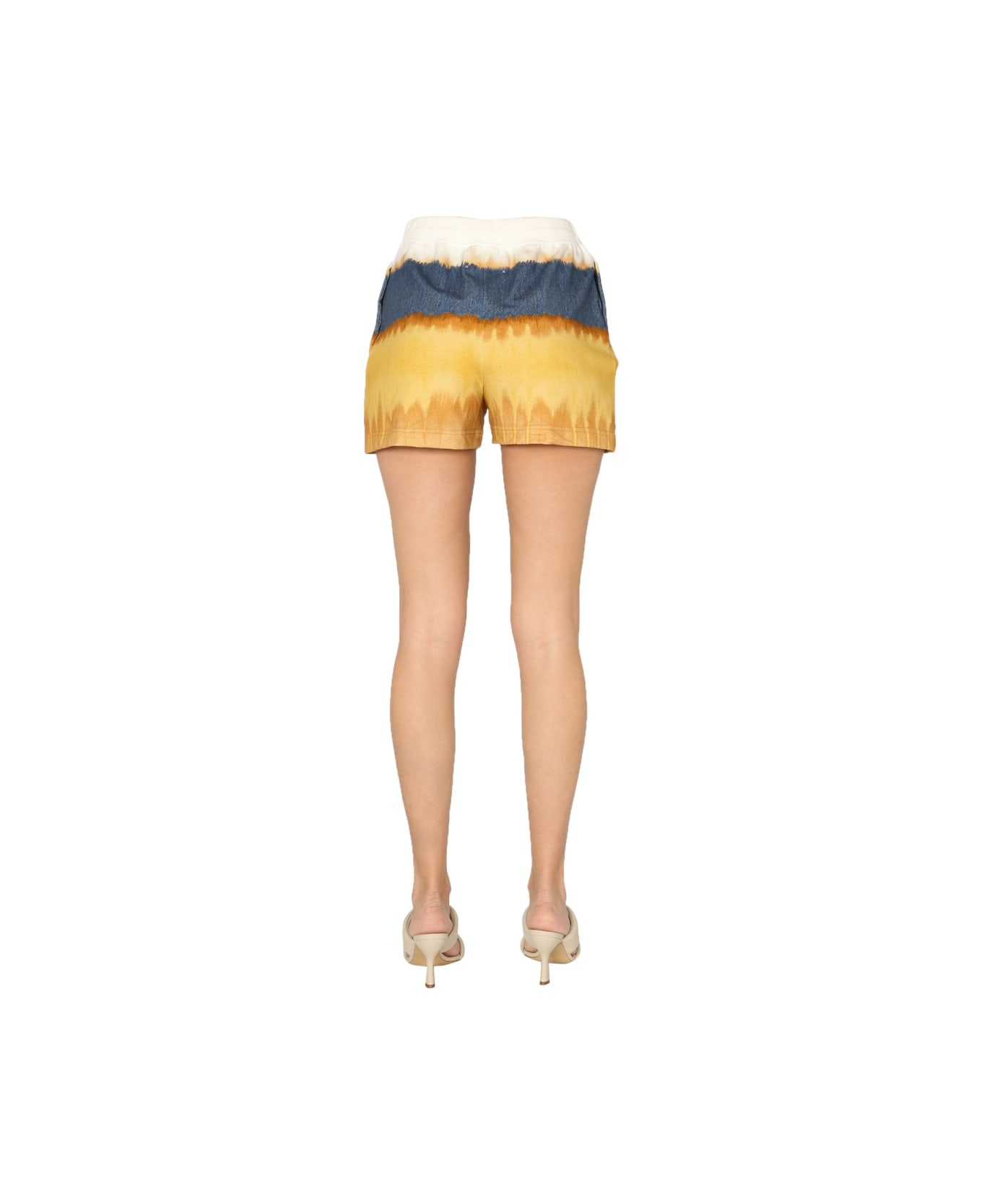 Alberta Ferretti Cotton Shorts - YELLOW ショートパンツ