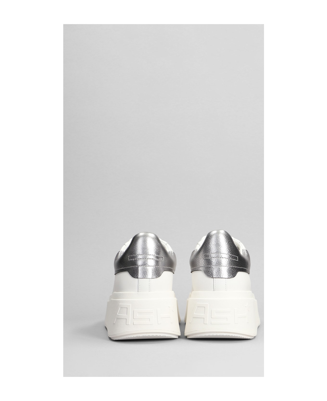 Ash Moby Sneakers In White Leather - white ウェッジシューズ