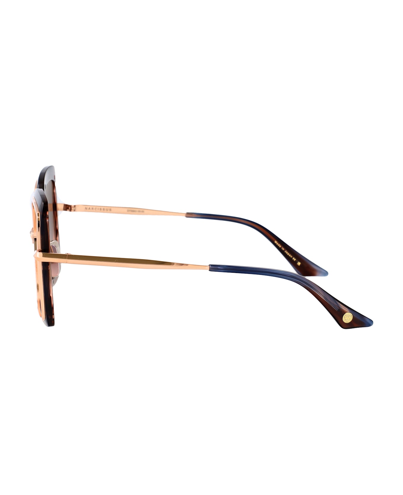 Dita Narcissus Sunglasses - San Ono Swirl - Rose Gold w/ Grey to Peach Gradient