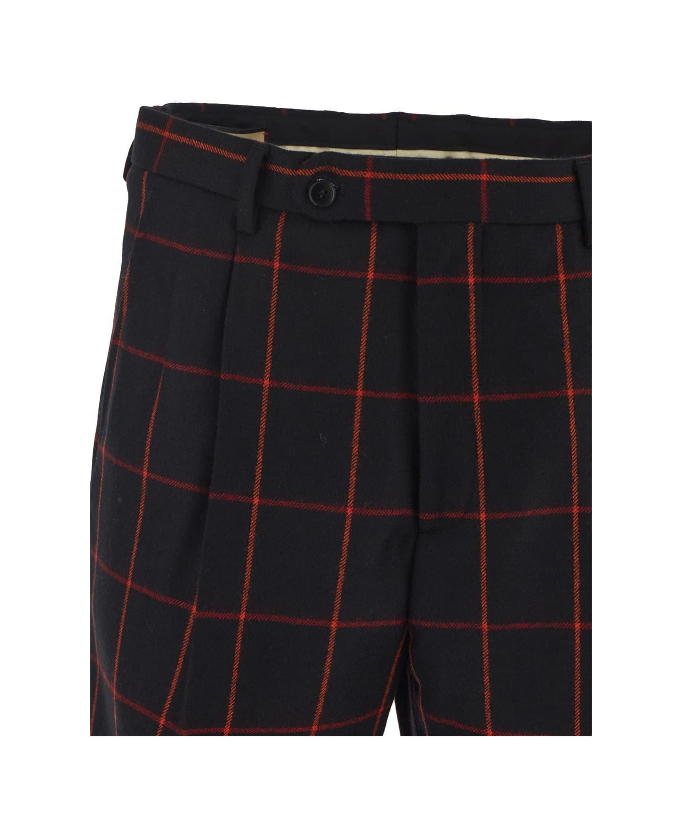 Gucci Check Wool Trousers