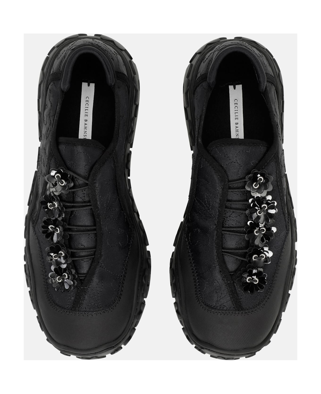 Cecilie Bahnsen Alina Sneaker Embroidered Satin | italist