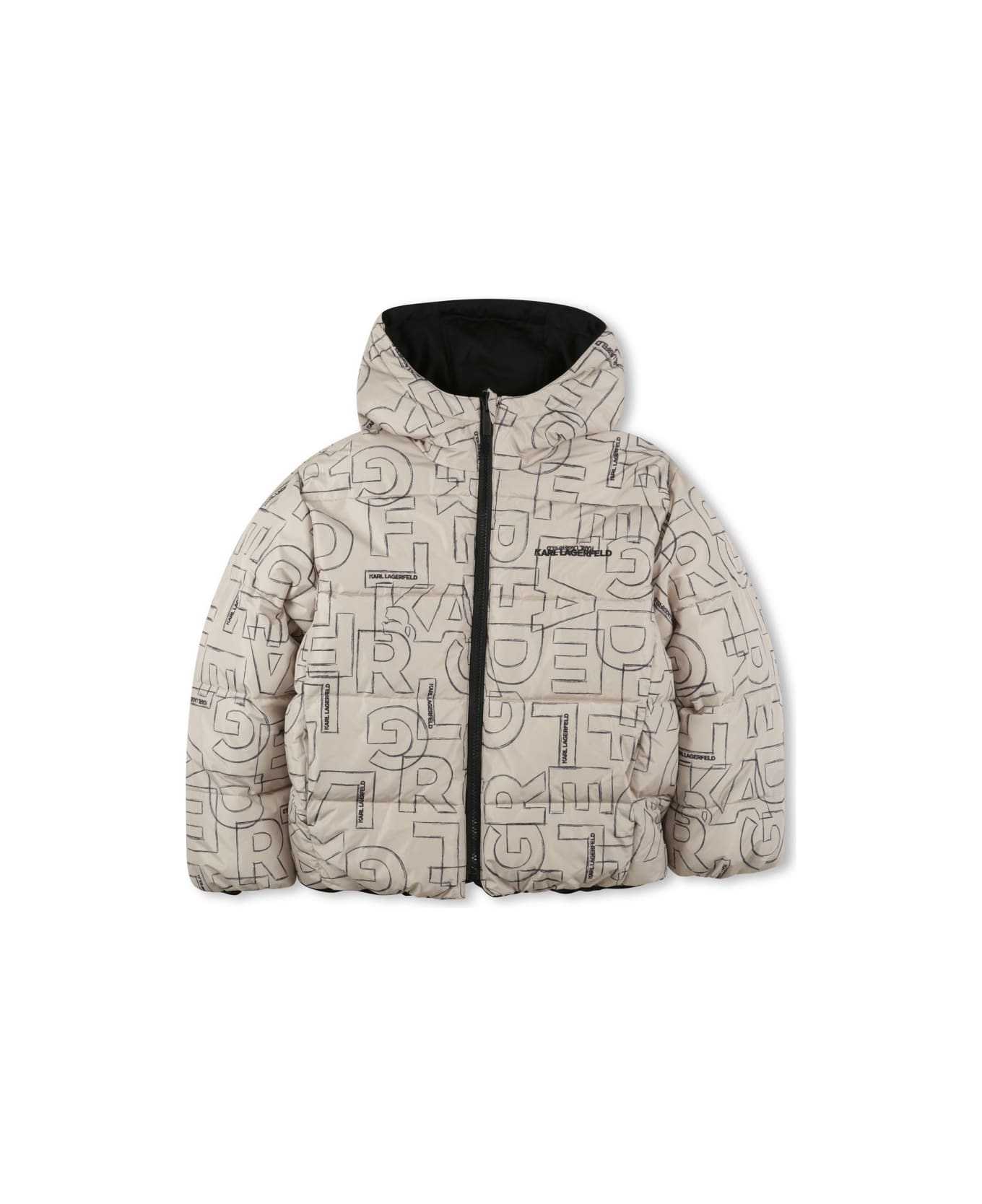 Karl Lagerfeld Reversible Down Jacket - BEIGE