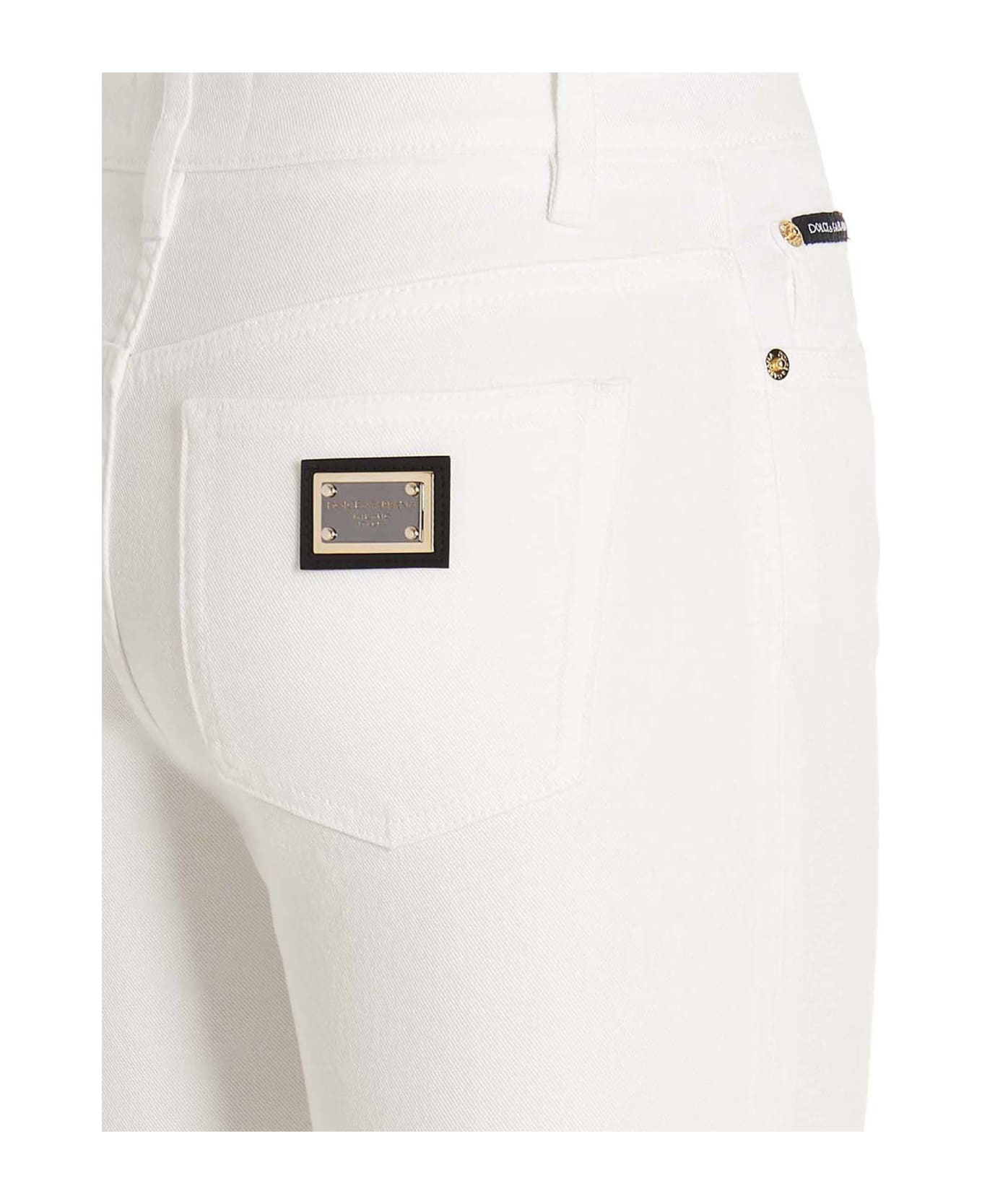 Dolce & Gabbana 5-pocket Jeans - White ボトムス