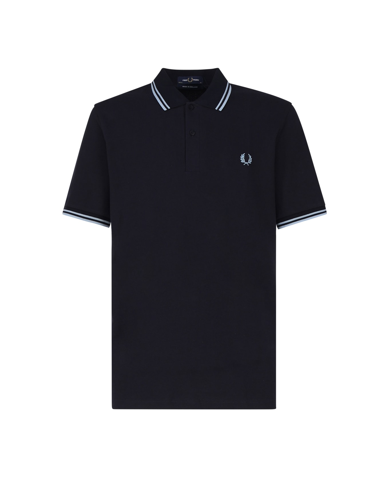 Fred Perry Logo Polo T-shirt - Blue