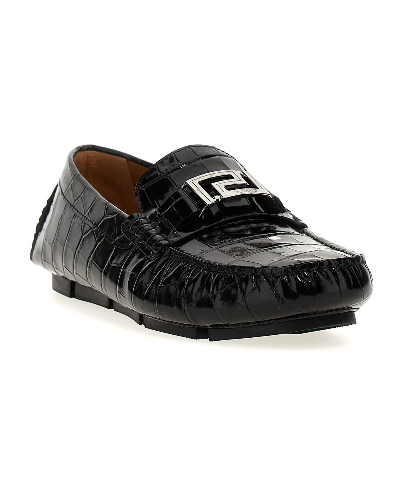 Versace 'greca' Loafers - Black