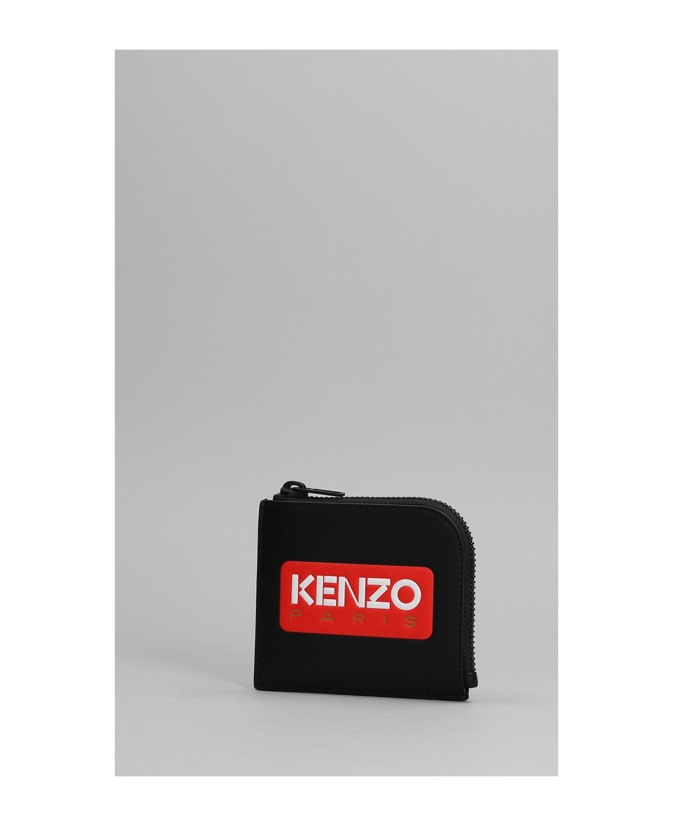 Kenzo Logo-printed Zipped Wallet - black