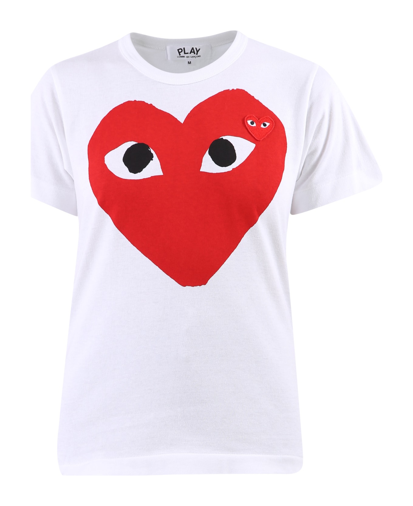 Comme des Garçons Play Printed T-shirt - WHITE/RED