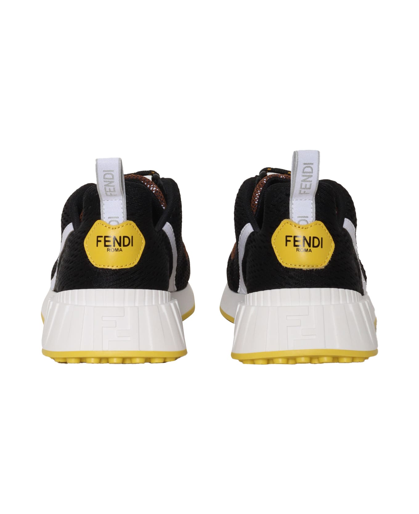Fendi Black Ff Sneakers - BLACK