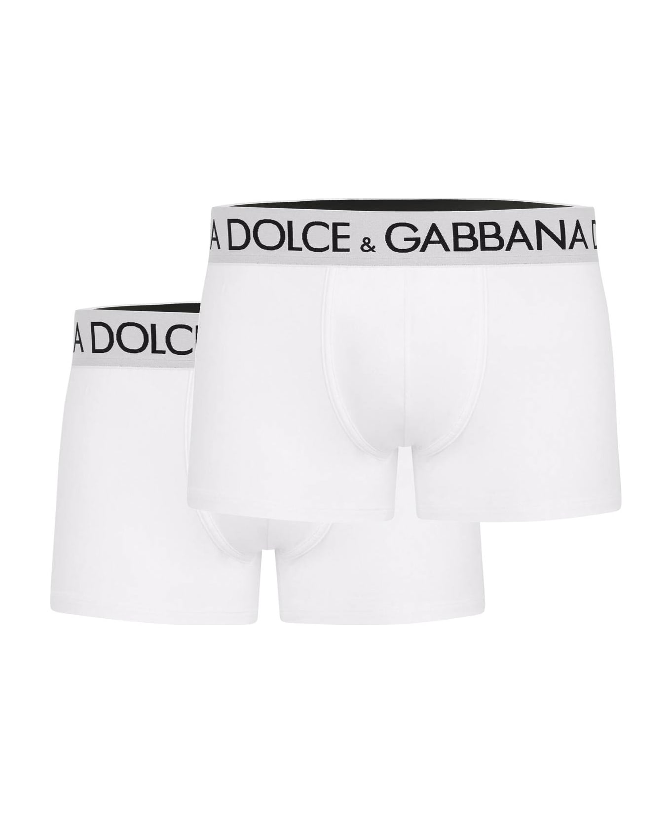 Dolce & Gabbana Bi-pack Underwear Boxer - Bianco Ottico