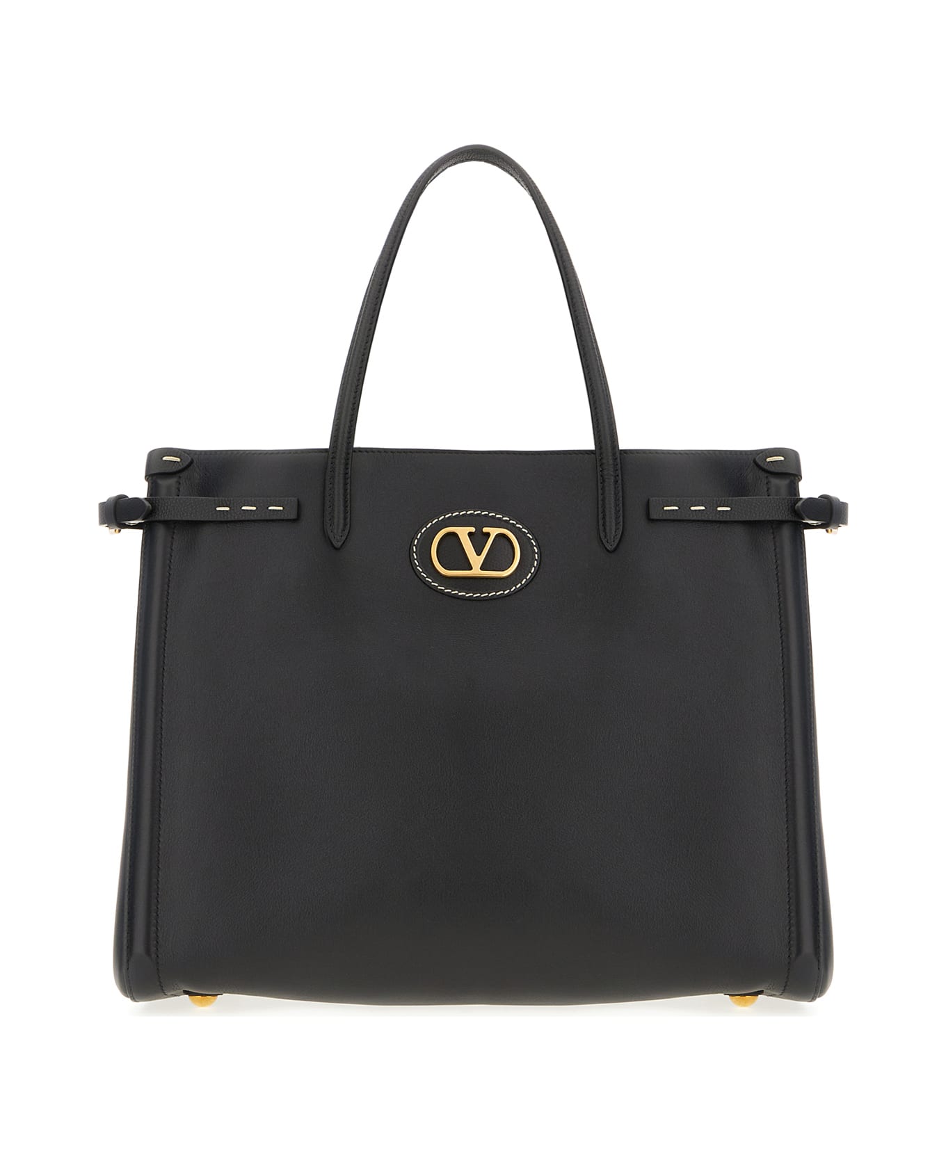 Valentino Garavani Black Leather Handbag - Nero