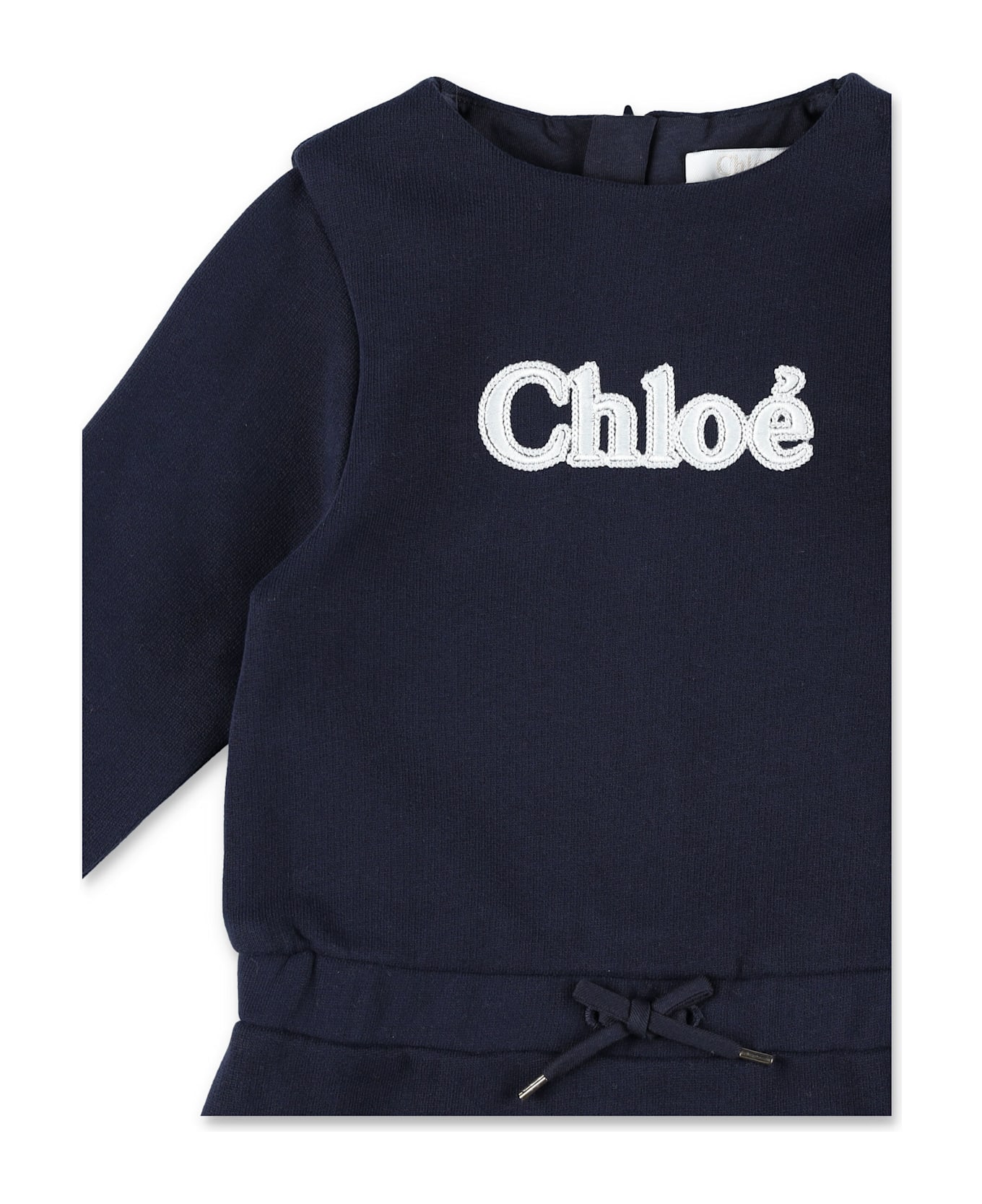 Chloé Kid - Logo Dress - NAVY