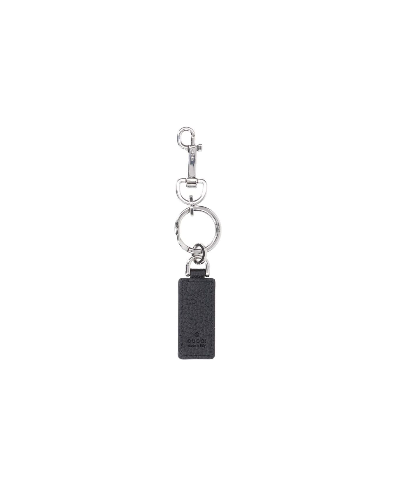 Gucci Logo Keyring - Black