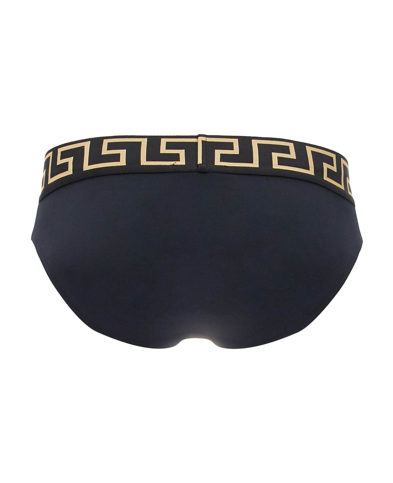 Versace 
sea Border Greek Edge Swim - BLACKGOLDGREEKKEY