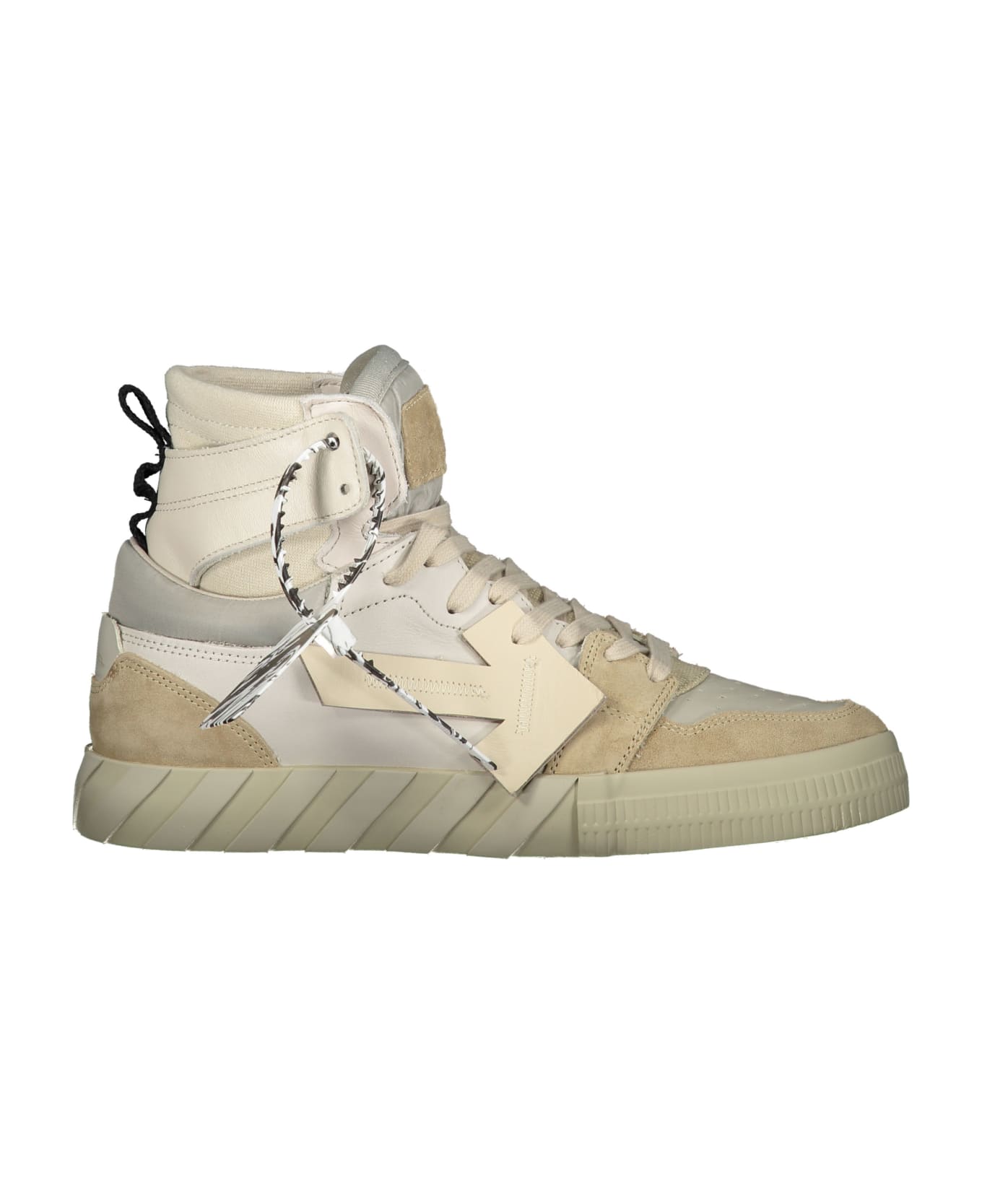 Off-White High-top Sneakers - Beige