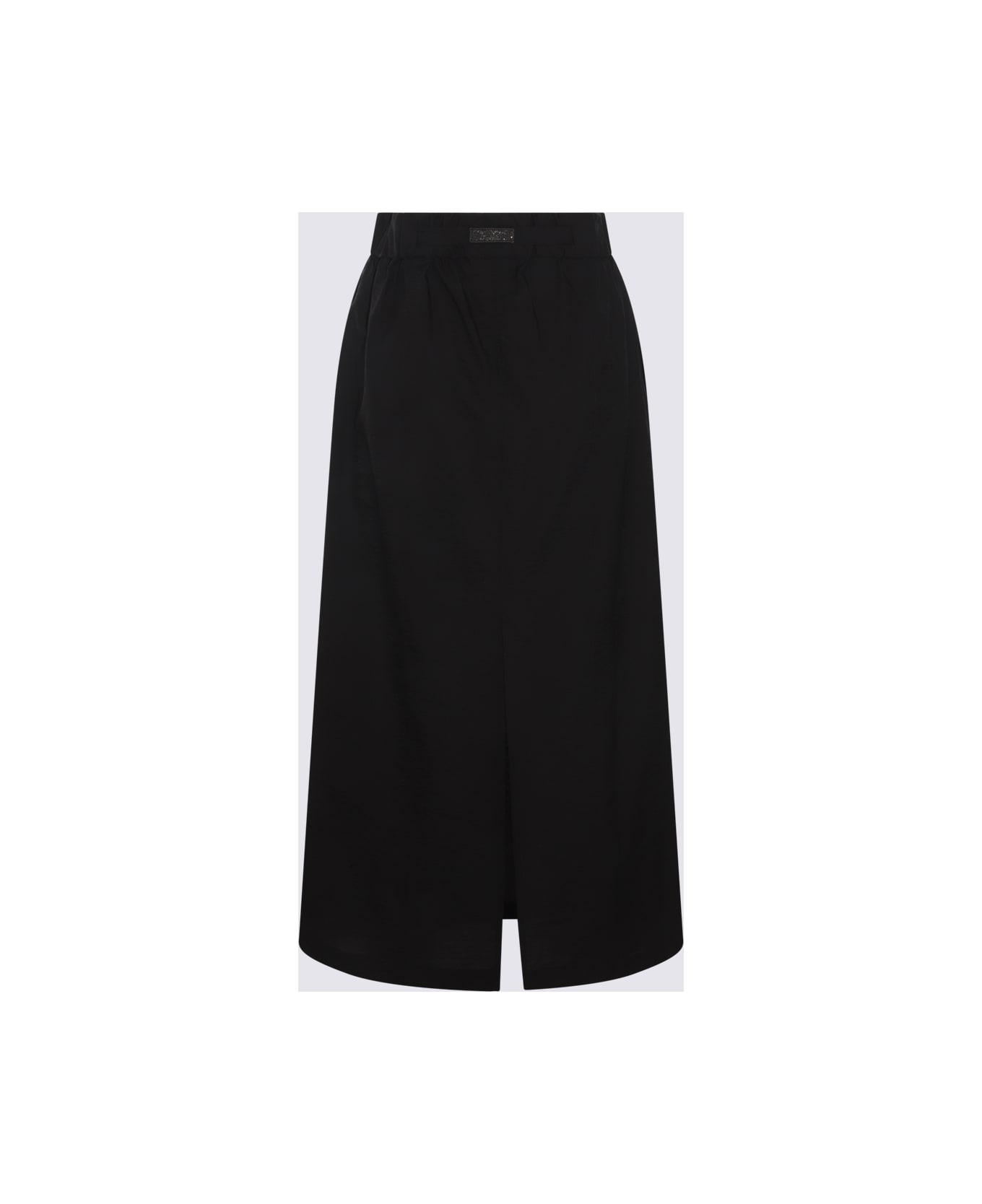 Brunello Cucinelli Black Cotton Blend Skirt - Black