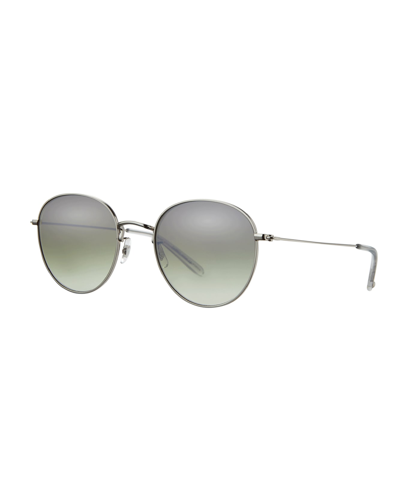 Garrett Leight Paloma M Sun Silver-llg/semi-flat Olive Layered Mirror Sunglasses - Silver-LLG/Semi-Flat Olive Layered Mirror