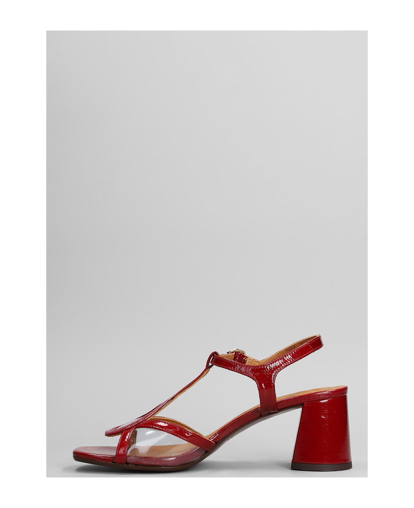 Chie Mihara Ryona Sandals In Red Leather - red