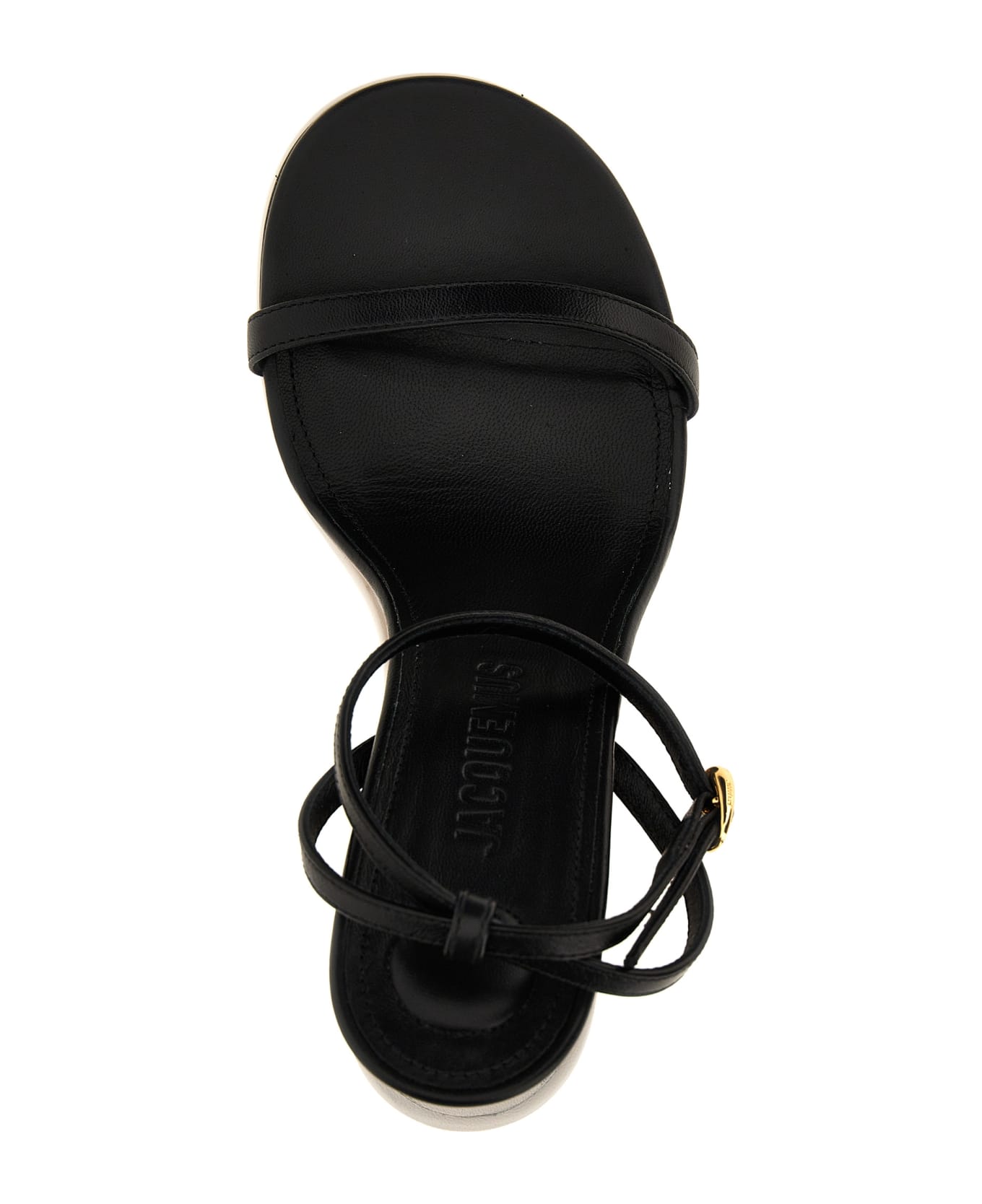 Jacquemus Les Doubles Sandales Sandals - White/Black