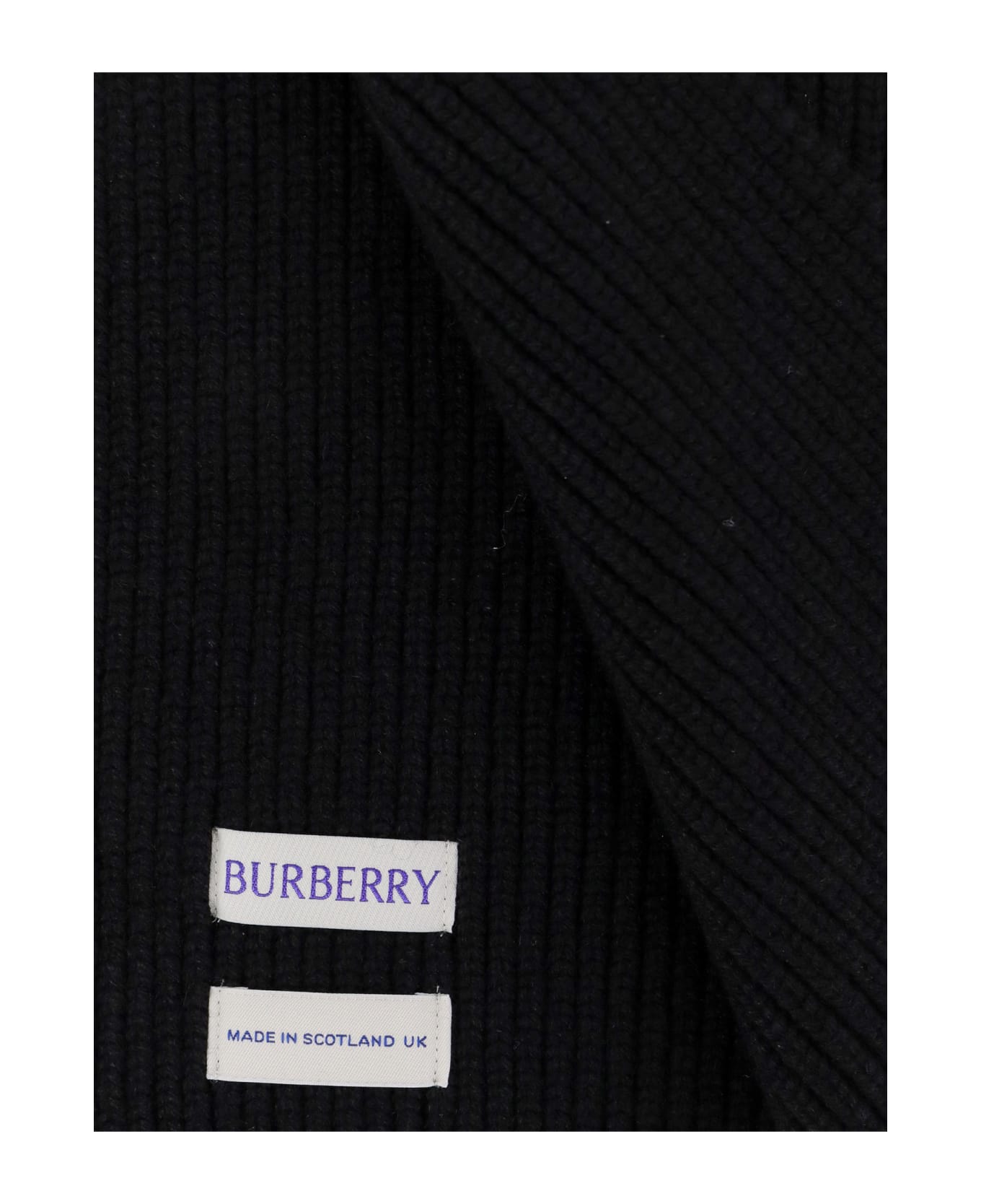 Burberry Cashmere Scarf - Black スカーフ