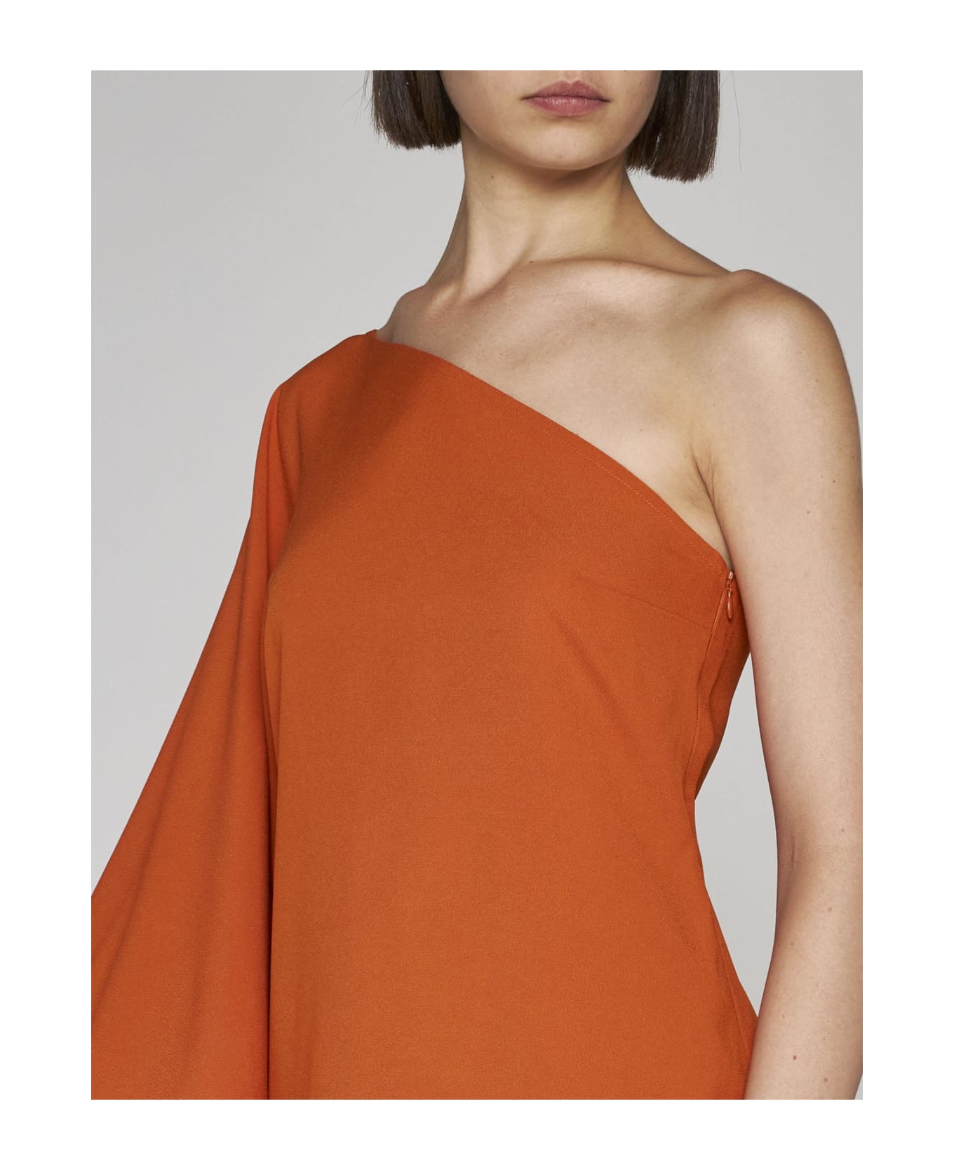 Taller Marmo Ubud Feathered Viscose-blend Dress - Arancio