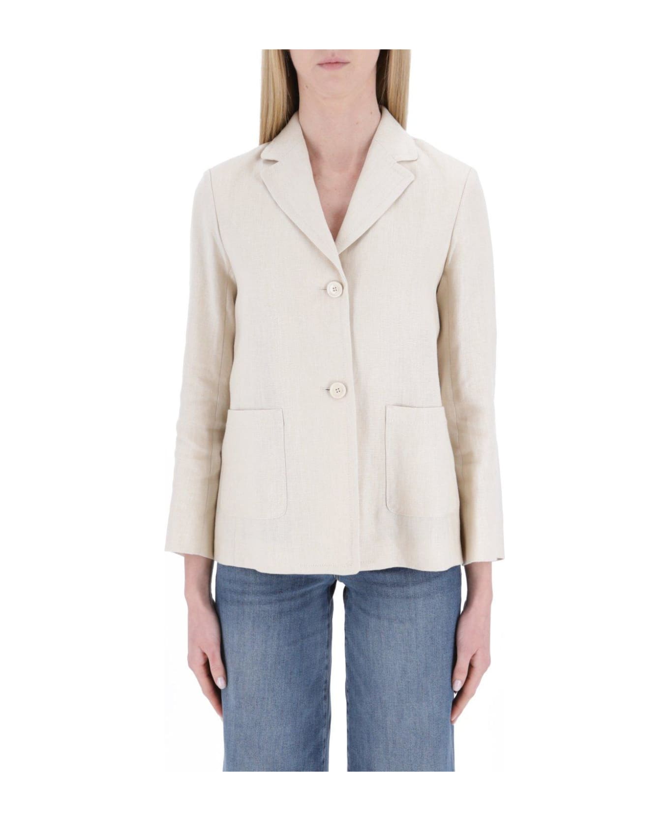 'S Max Mara Socrates Single-breasted Jacket - Beige ブレザー