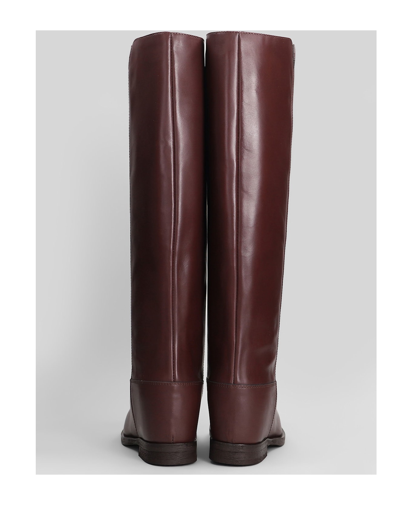 Via Roma 15 In Bordeaux Leather - bordeaux ブーツ