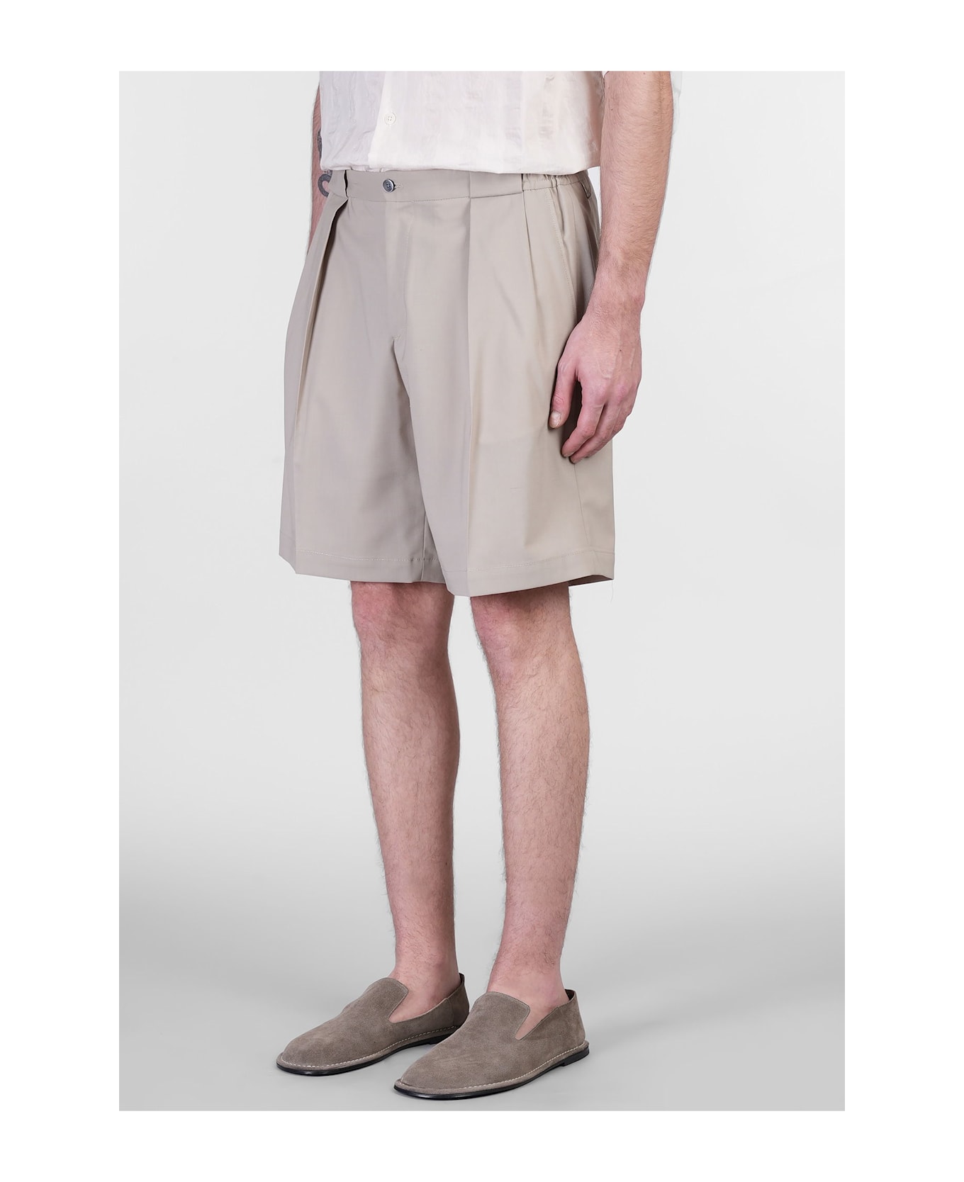 Briglia 1949 Colvilles Shorts In Taupe Wool - taupe