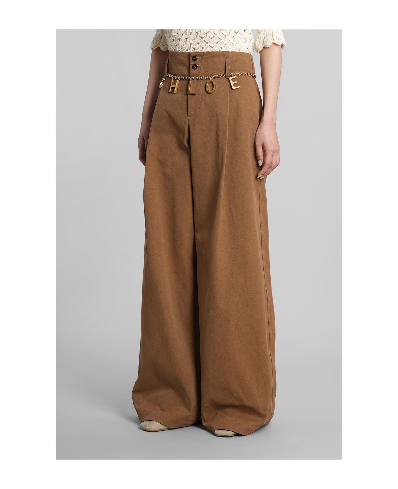 Chloé Pants In Brown Cotton - brown