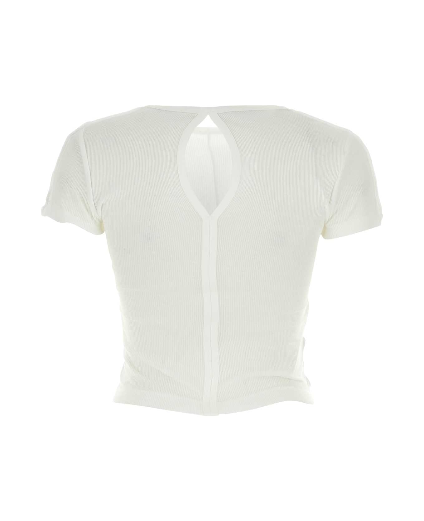 Helmut Lang White Cotton Top - White