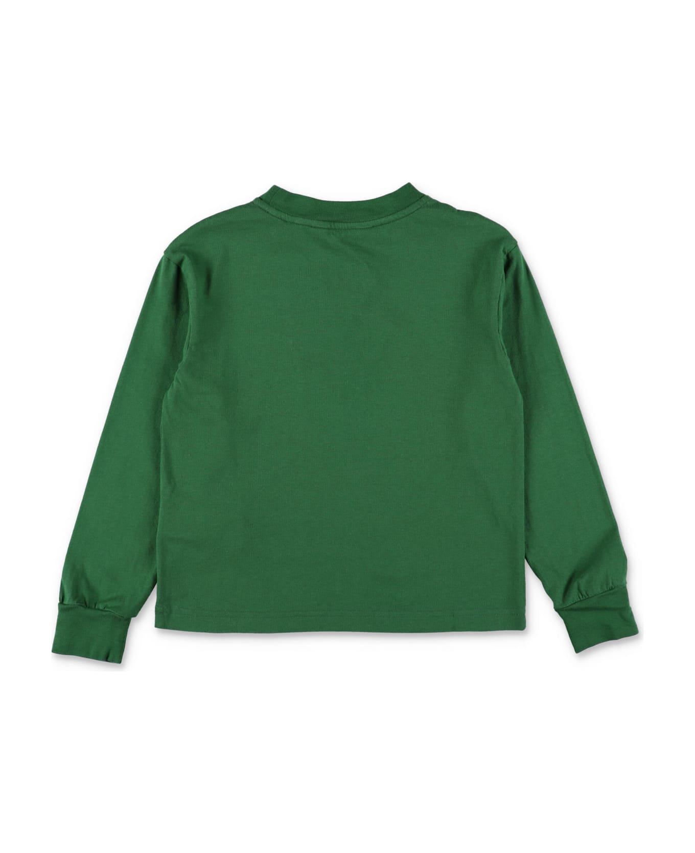 Palm Angels T-shirt Verde In Jersey Di Cotone Bambino - Verde