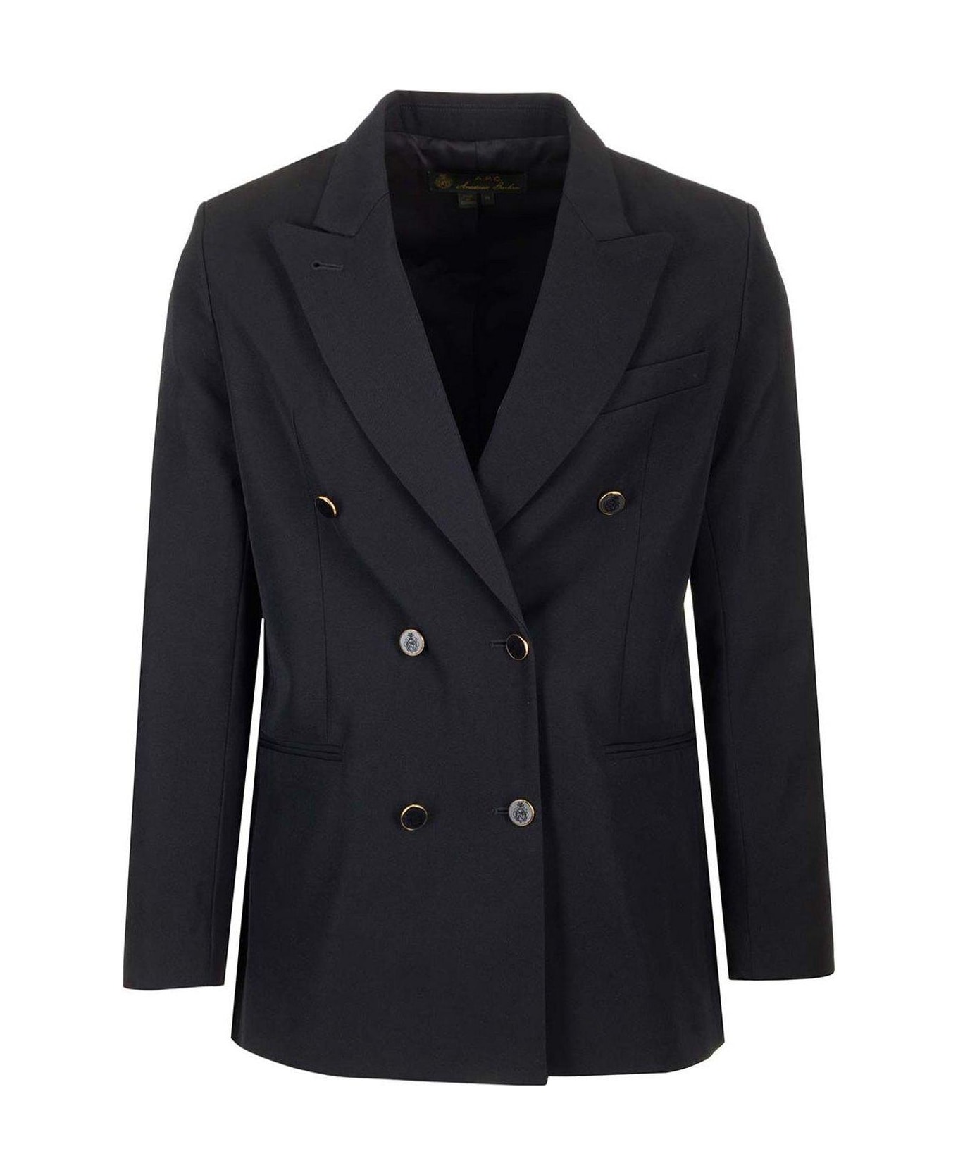 A.P.C. Cohey Double-breasted Blazer - BLUE