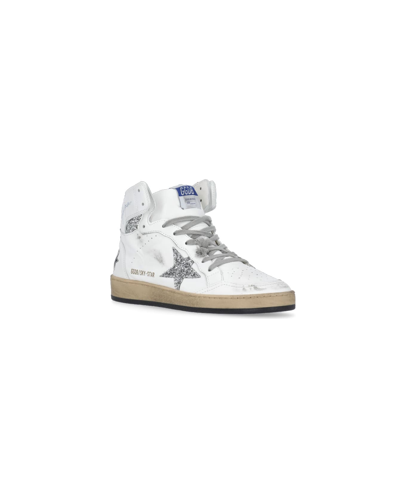 Golden Goose Sky Star Sneakers - White/Silver