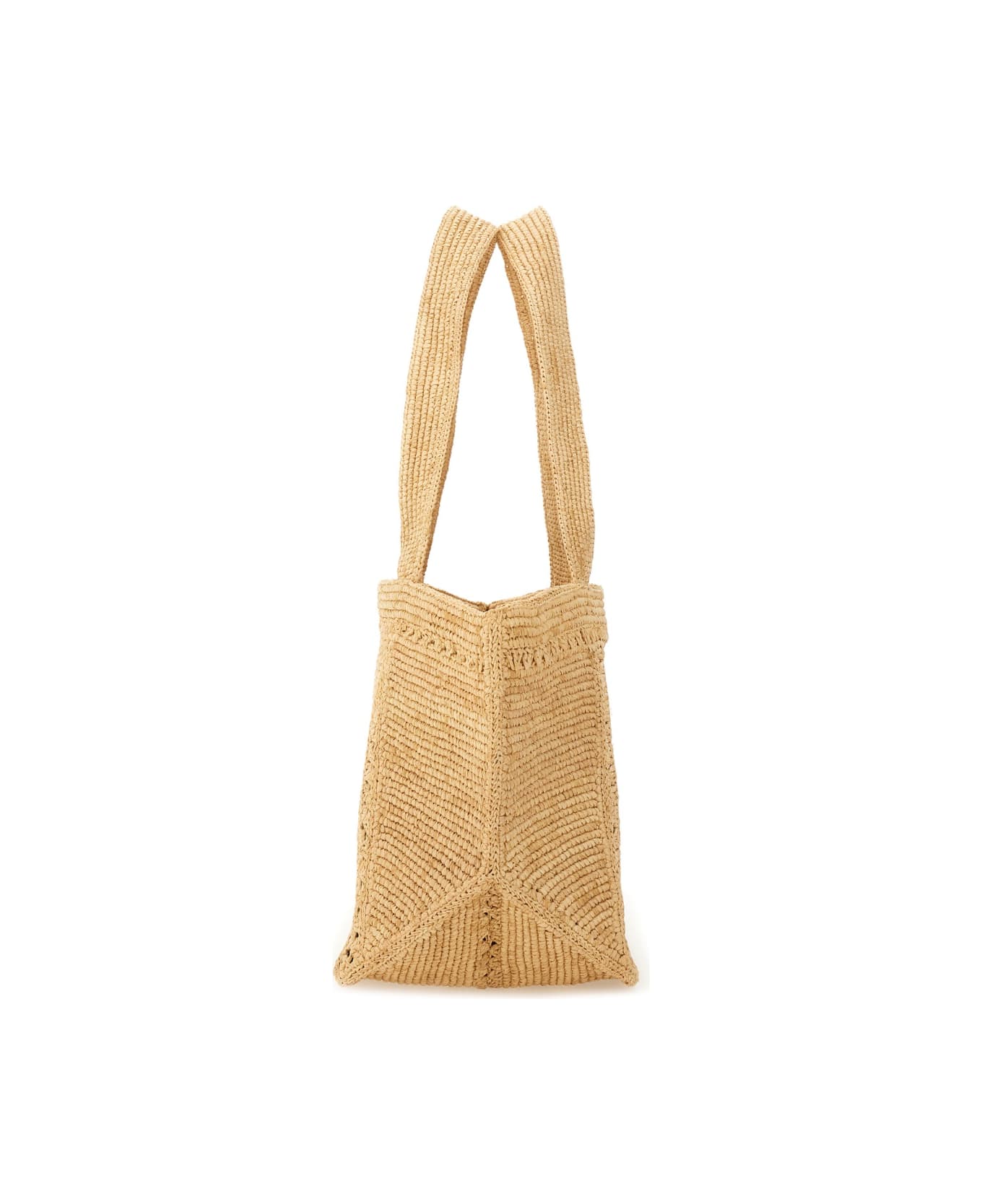 Patou Large Trapeze Tote Bag - BEIGE