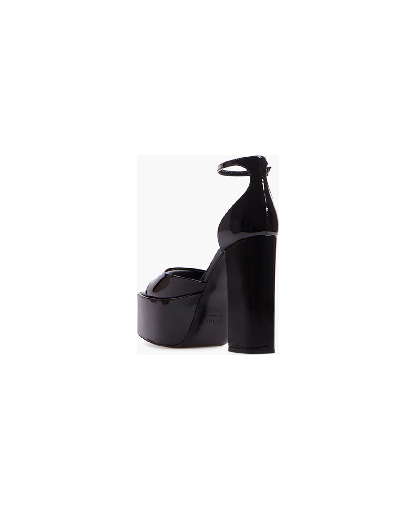 Paris Texas Tatiana Patent Leather Sandals - BLACK
