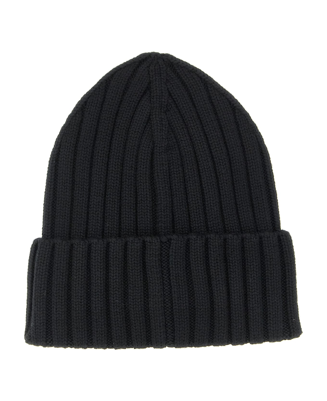 Moncler Logo Patch Beanie - Black  