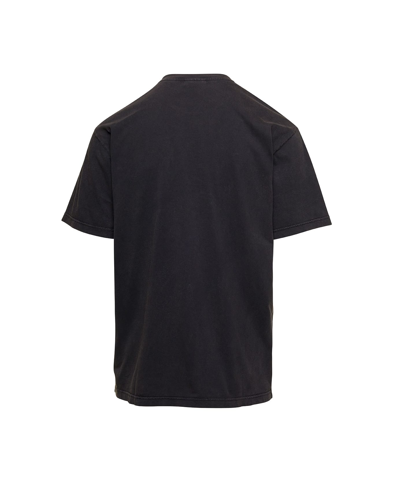 Bluemarble Black T-shirt With 'revolution' Print In Cotton Man - Black