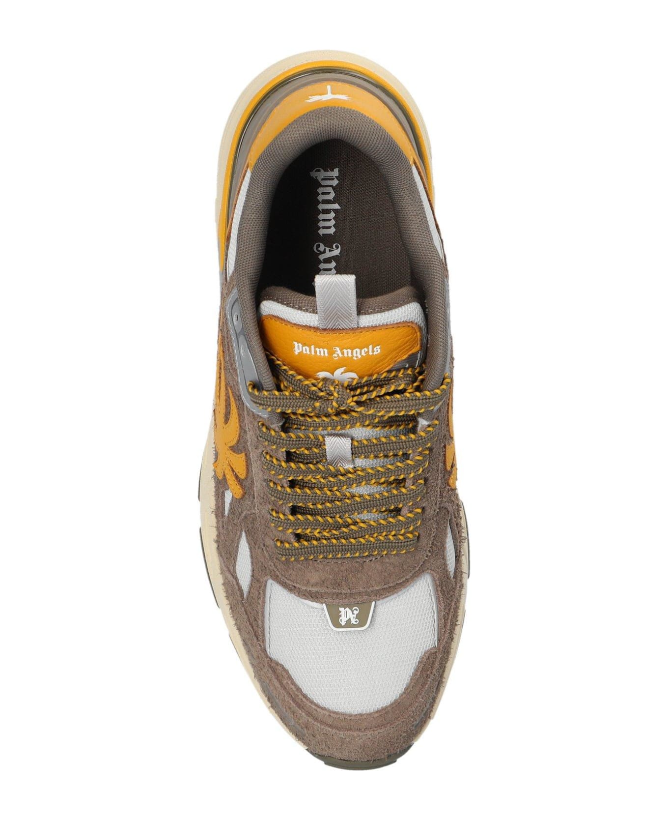 Palm Angels The Palm Runner Round Toe Sneakers - Beige