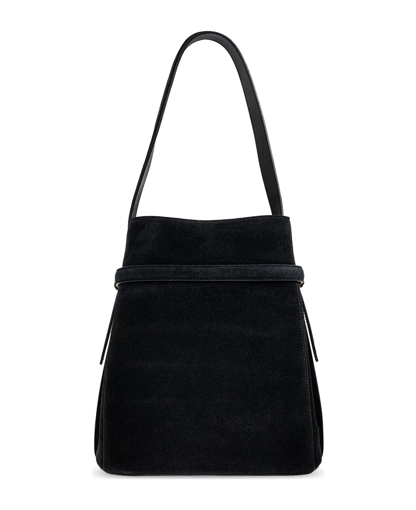Totême Toteme Suede Shoulder Bag - BLACK