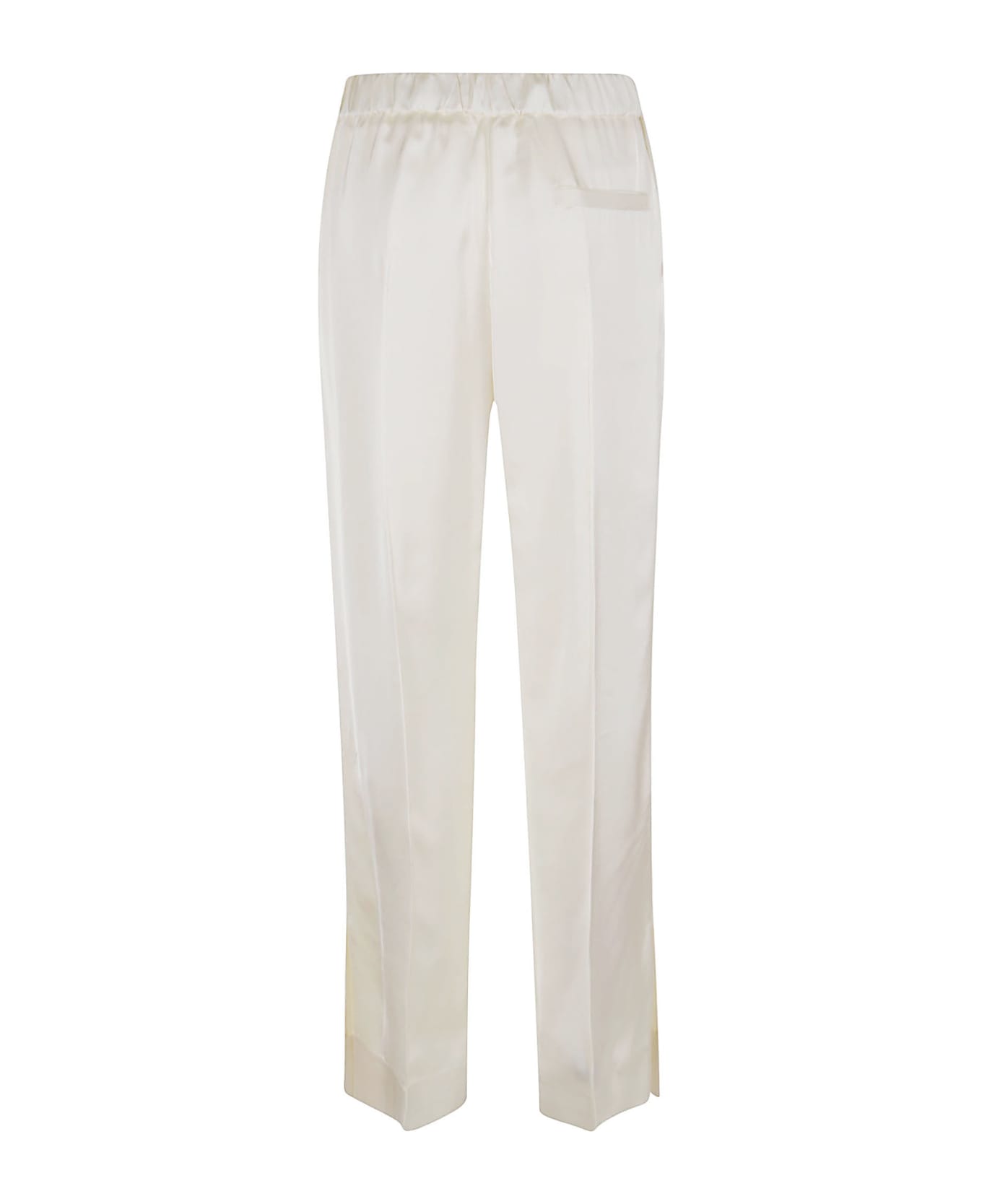 Jil Sander Track Inspired Relaxed Pant Double With Drawstring - NEUTRALS